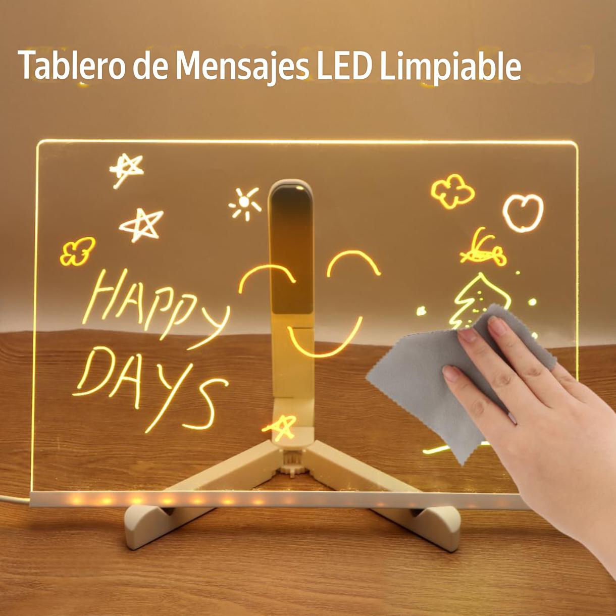 Pizarra  LED USB + Marcadores Acrilica
